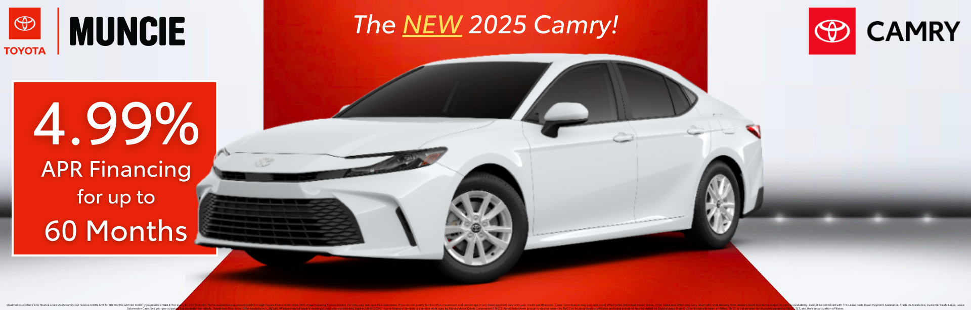 The NEW Camry at Toyota of Muncie